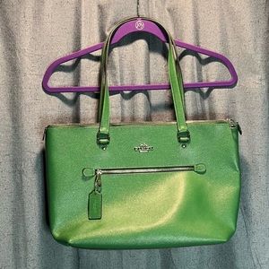 Green Coach Tote